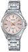 Casio #LTP1308D-4AV Dameshorloge, analoog, roestvrij staal, datum, roze wijzerplaat, roze, armband