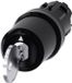 Siemens 3SU10005HJ010AA0 3SU1000-5HJ01-0AA0 Interrupteur à clé Bague frontale en plastique Clé Noir, Argent 1 x 90 ° 1 pièce