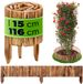 KADAX bordure de jardin en bois L110 H15cm marron