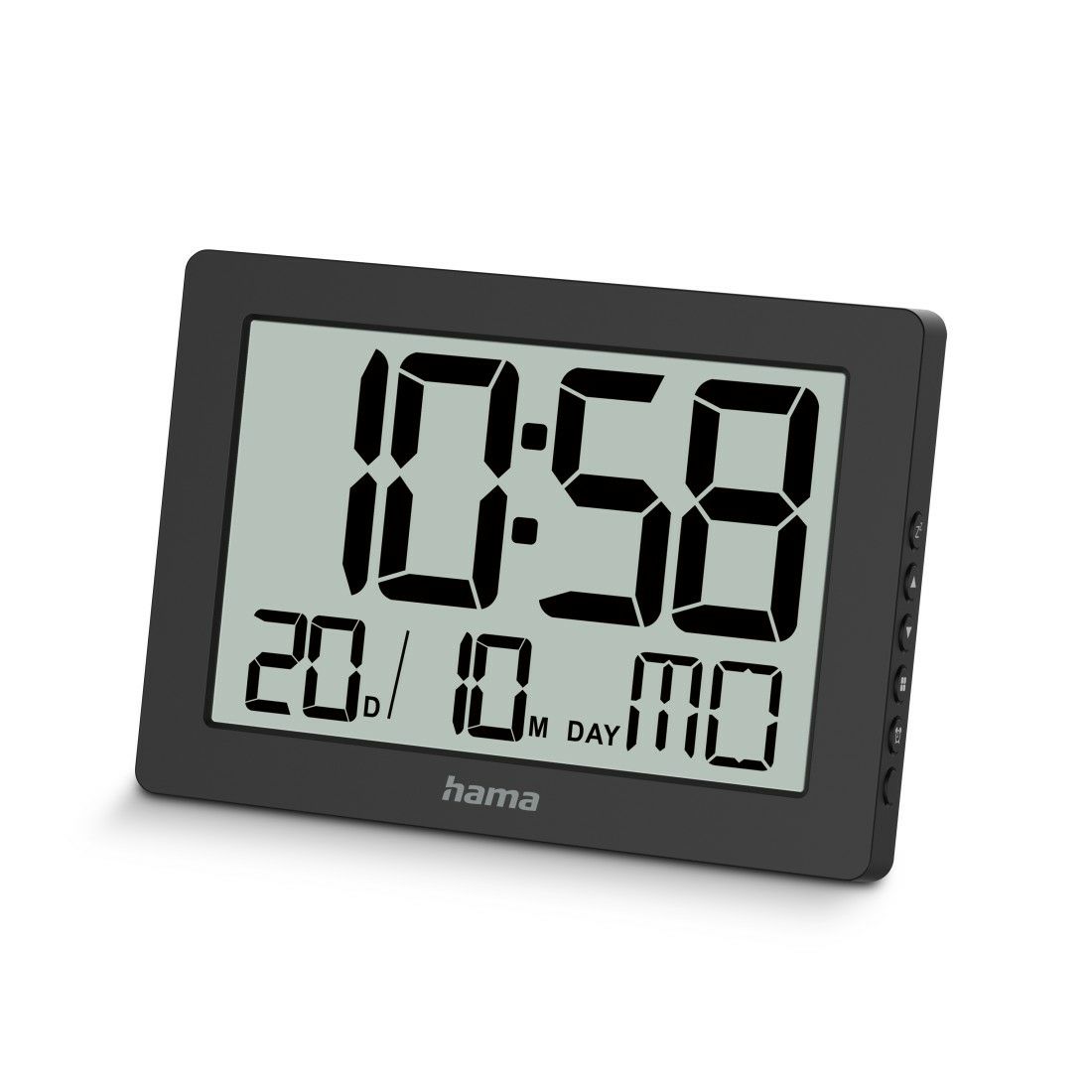 Hama 00222230 wand- & tafelklok Digitale klok Rechthoek Zwart