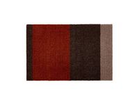 tica copenhagen Paillasson horizontal Rayures Brun-terracotta, 40x60 cm