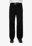 Superdry Corduroy Wijde Pijpen Broek Middelhoge Taille Dames Zwart
