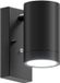 Calex Lampe murale d'extérieur Alba | 1x GU10 | Avec détecteur de crépuscule | IP44 | Noir