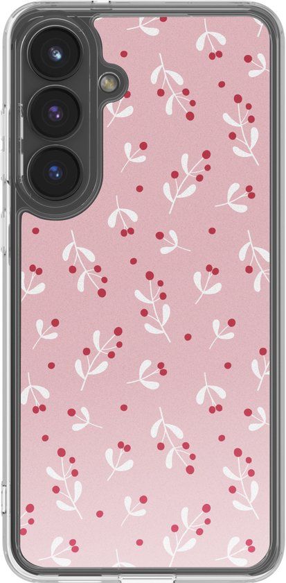 imoshion Hoesje - Geschikt voor Samsung Galaxy S25 FE - Design hoesje - Berries Blush