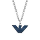 Emporio Armani EGS2909040 Herenketting - Staal - Zilverkleurig - 52.5 cm