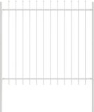 vidaXL Tuinhek WOERDEN, 1,7 x 1,5 m, gepoedercoat staal, wit