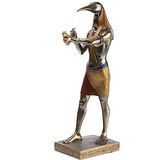 lachineuse - Thot standbeeld 31 cm - Egyptische God - Oude Egyptische decoratie beeldje - Ibis hoofd vogel - Egyptische buste - origineel cadeau-idee decoratie Thoth