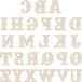 Lettres en bois - Lettres alphabet - Création de décoration murale - Contreplaqué non traité - 5 pouces