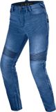 SHIMA Zenith GFLEXX Motorjeans voor dames, goedgekeurd, nauwe pasvorm, textiel, urban jeans, kniebeschermbroek, geventileerd, elastisch, zomerkleding (blauw, 24/32)