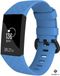 Strap-it Fitbit Charge 4 silicone band - lichtblauw - Maat: L