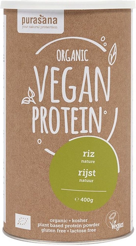 Purasana Vegan Protein Rijst Poeder Naturel 400G