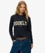 Superdry Athletic Essential Graphic Bleu Marine T-shirt à manches longues Femme Taille 34