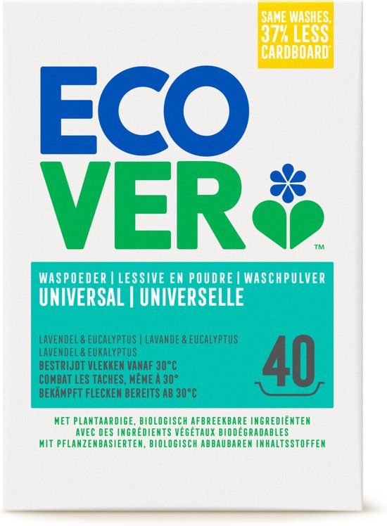 Ecover Universal Waspoeder 3 kg - 40 Wasbeurten