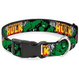 Buckle-Down Plastic Clip Collar - DE ONGELOOFLIJKE HULK Actieposes/Gestapelde Strips