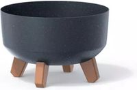 Prosperplast Gracia Low Eco Wood Bloempot Antraciet 6,8 L