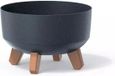 Prosperplast Gracia Low Eco Wood Bloempot Antraciet 6,8 L