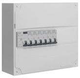 Siemens – schakelpaneel vooruitgerust 1 rij 13 modules 6 stroomonderbreker 1 differentiaalschakelaar