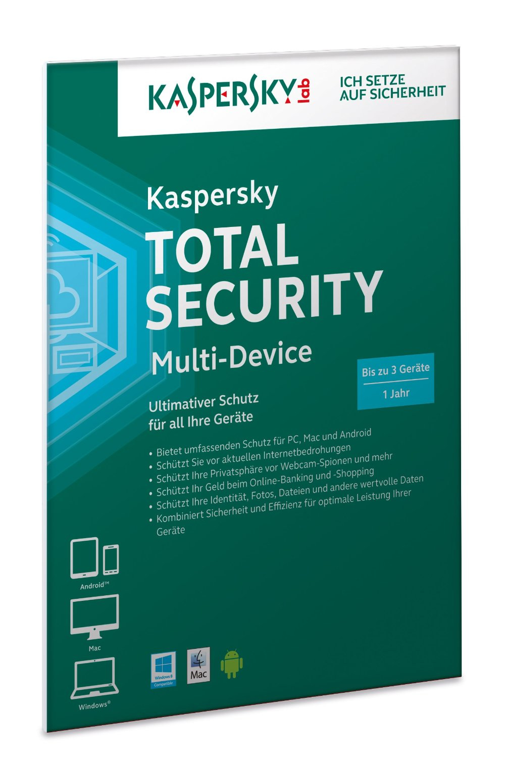 Kaspersky Total Security - Multi-Device DACH Edition 3-Device 1 year Base Box