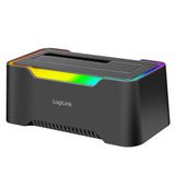 LogiLink USB-C 3.2 hardeschijf docking station, 2.5/3.5 inch SATA, zwart