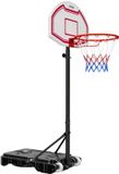 VEVOR Draagbare basketbalstandaard, 1,6 tot 2,1 m hoogte verstelbare basketbalring, verstelbaar basketbalsysteem met nylon net en wielen, draagbare backboardset voor terras aan het zwembad