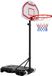 VEVOR Draagbare basketbalstandaard, 1,6 tot 2,1 m hoogte verstelbare basketbalring, verstelbaar basketbalsysteem met nylon net en wielen, draagbare backboardset voor terras aan het zwembad