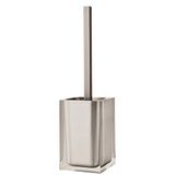 Gedy Auckland Taupe helder, wc-borstel, transparante hars, handgemaakt