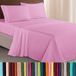 Elegant Comfort Luxe 1500 premium hotelkwaliteit microvezel drielijn geborduurde zachtste 4-delige lakenset, kreuk- en vervagingsbestendig, kingsize, lichtroze