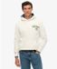 Superdry Tokyo Narrative Loose Hoodie Heren Off White L