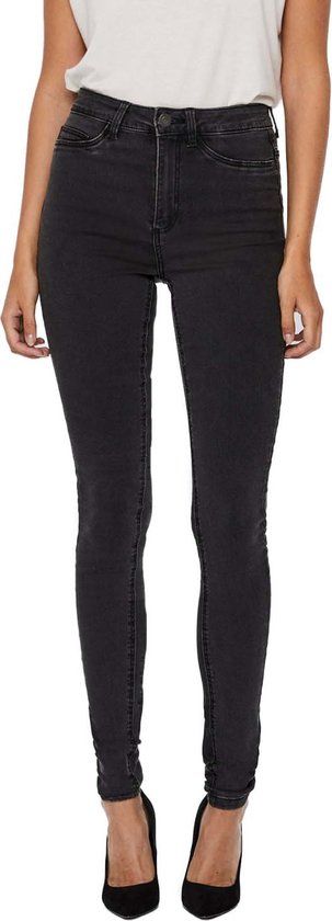 Noisy May NMCallie HW Skinny Jeans Jeans donkergrijs