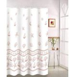 MSV 140113 douchegordijn, polyester/kunststof, 180 x 200 x 0,1 cm, incl. 12 ringen
