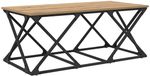 vidaXL Salontafel Artisan Eiken 100 x 49 x 40 cm Bewerkt Hout