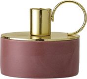 Bloomingville - stoneware kandelaar 9 cm - goud