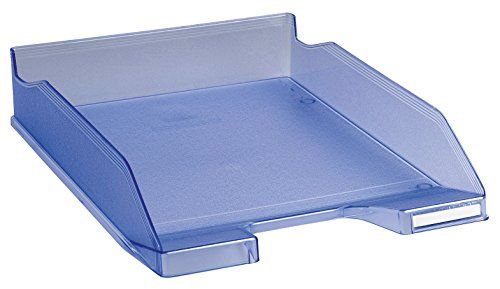 Exacompta Office brievenbakje Combo - IJsblauw - 6.5 cm - Met labelhouder