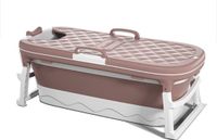 Merkloos Simple Fix Zitbad - 138cm - Opvouwbaar Bad - Bath Bucket - Zitbad voor volwassenen - 220L - Extra lang - Roze