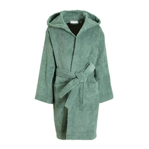 NOUS Kids kinder badstof badjas groen