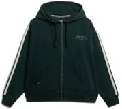 Superdry Athletic Essentials hoodie met losse pasvorm en rits Dames Enamel Green