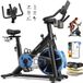 MERACH Magnetische Hometrainer - 8 kg Vliegwiel - 8 Weerstandsniveaus - LCD-scherm - Max. 120 kg