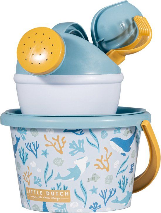 Little Dutch Strandset 5-delig Oceans Dream Blauw - 9,5 cm