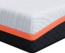 vidaXL Matelas Blanc et Gris 80 x 200 cm Tissu Jacquard