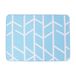 MSV tapijt Tree van traagschuim 50x70cm in wit/blauw