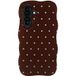 Selencia Vivid Wavy Backcover met MagSafe voor de Samsung Galaxy A37 (5G) - Happy Dots Chocolate