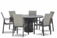Lifestyle Garden Furniture Upton/Graniet triangel 170cm dining tuinset 7d
