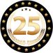 Bellatio Decorations Bierviltjes 25 - 150 stuks - zwart/goud - luxe - verjaardag/jubilea - feestartikelen