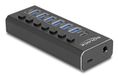 DeLOCK 64326 interface hub USB 3.2 Gen 2 (3.1 Gen 2) Type-C 10000 Mbit/s Zwart