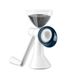 Wintem Halfmolen met handslinger van kunststof en wit glas, 20 x 9,5 cm