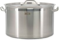 HCB® Professionele RVS Soeppan - 44 Liter - Geschikt voor Alle Warmtebronnen - 48x57x31 cm