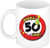 Bellatio Decorations Hoera 50 jaar koffie mok