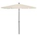VidaXL Parasol avec mât 210x140 cm couleur sable