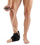 CoolComp Enkel Ice Pack en Compressie - Zwart - One Size