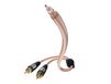 Inakustik 0030823 audio kabel 3 m RCA 2 x RCA Transparant